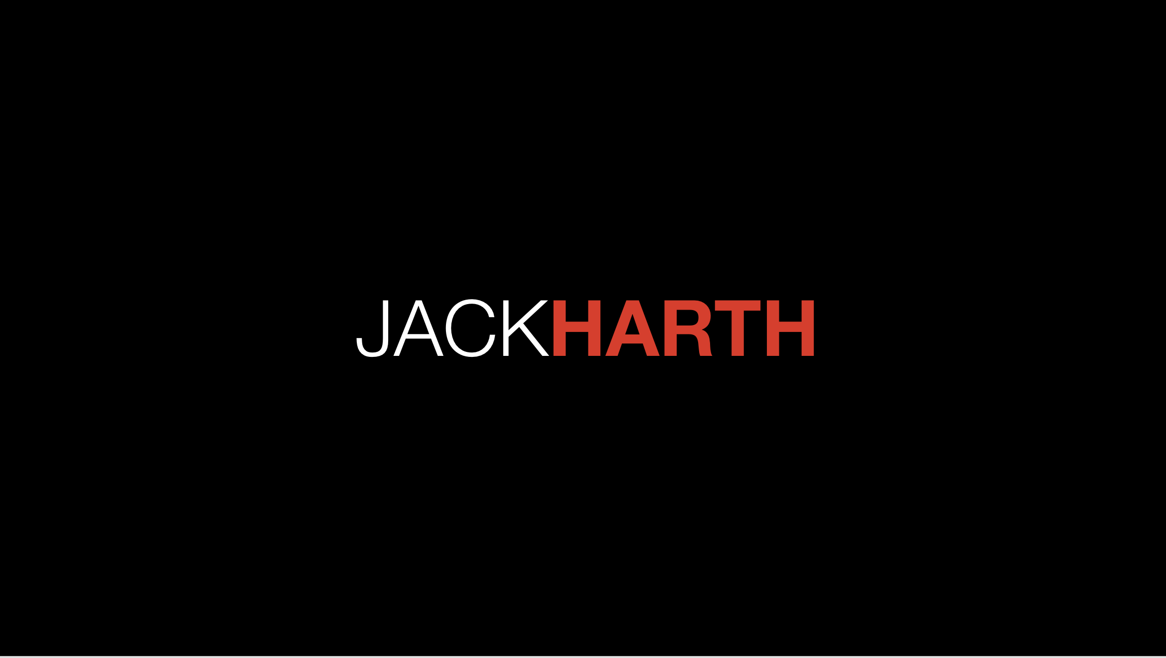Jack Harth name slide